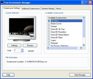 Free Screensaver Manager screenshot